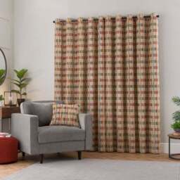 Pelosa Cut Velvet Eyelet Curtains - thumbnail 4