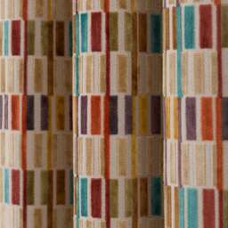 Pelosa Cut Velvet Eyelet Curtains - thumbnail 3