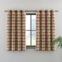 Pelosa Cut Velvet Eyelet Curtains - thumbnail 5