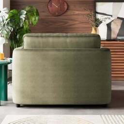 Zoe II Velvet Snuggle Chair - thumbnail 2