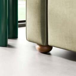 Zoe II Velvet Snuggle Chair - thumbnail 5