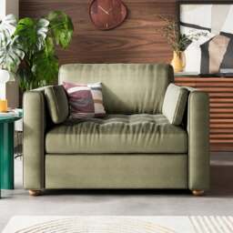 Zoe II Velvet Snuggle Chair