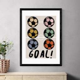 East End Prints Goal! Print by Wonder and Rah