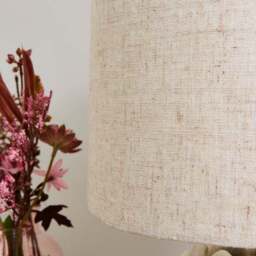 Dorma Brimstage Artichoke Linen Shade Table Lamp - thumbnail 4
