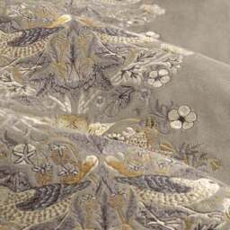 Morris & Co. Strawberry Thief Embroidered Pencil Pleat Curtains - thumbnail 3