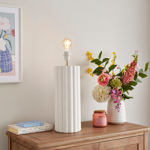 Tallulah Scalloped Paint Your Own Table Lamp Base - image 1