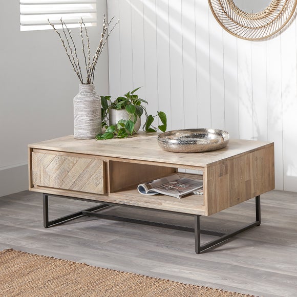 Pacific Marca Coffee Table, Natural Acacia Wood - image 1