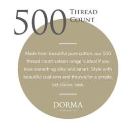 Dorma Luxurious & Silky 500 Thread Count 100% Cotton Sateen Flat Sheet - thumbnail 4