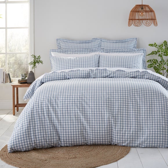 Portloe Woven Gingham 100% Cotton Duvet Cover & Pillowcase Set - image 1