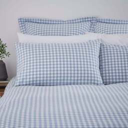 Portloe Woven Gingham 100% Cotton Duvet Cover & Pillowcase Set - thumbnail 2