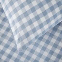 Portloe Woven Gingham 100% Cotton Duvet Cover & Pillowcase Set - thumbnail 5