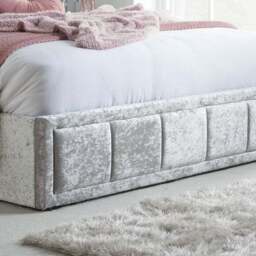 Hannover Crushed Velvet Ottoman Bed Frame - thumbnail 5