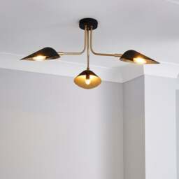 Savona 3 Light Semi Flush Ceiling Light - thumbnail 1