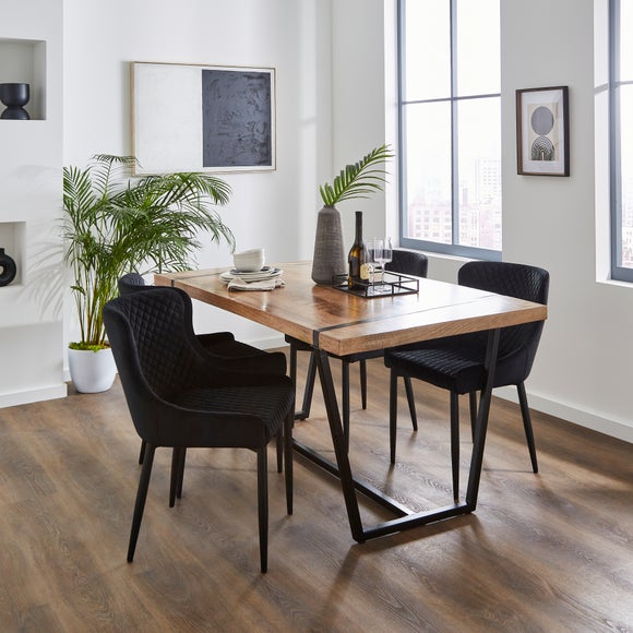 Montreal Set of 2 Dining Chairs, Velvet - image 1