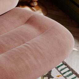Zaley Velvet Swivel Chair - thumbnail 4