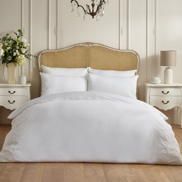 Dorma Coleton Broderie 100% Cotton Duvet Cover & Pillowcase Set - image 1