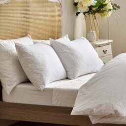 Dorma Coleton Broderie 100% Cotton Duvet Cover & Pillowcase Set - thumbnail 3