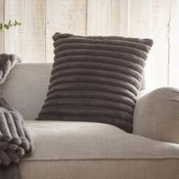 Appletree Morritz Faux Fur Square Cushion - thumbnail 1