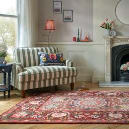 Hani Floral Wool Rug - thumbnail 1