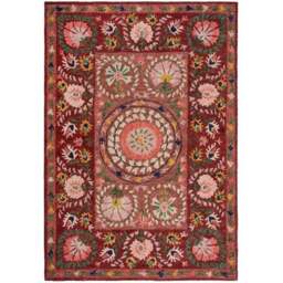 Hani Floral Wool Rug - thumbnail 5