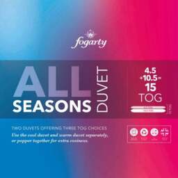 Fogarty Duo 4.5 + 10.5 Tog All Seasons Duvet - thumbnail 4