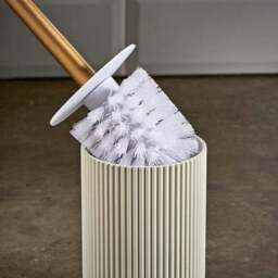 Modern Luxe Ribbed Resin Toilet Brush - thumbnail 2