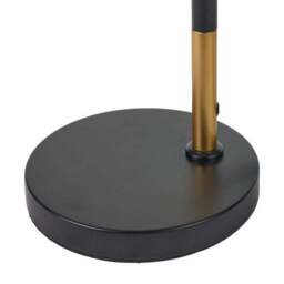 Wanda White Orb and Black Metal Reading Floor Lamp - thumbnail 5