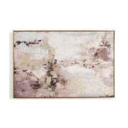 Gold Abstract Framed Canvas - thumbnail 3