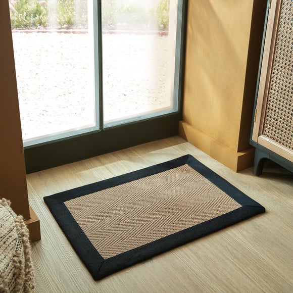 Herringbone Jute Border Doormat - image 1