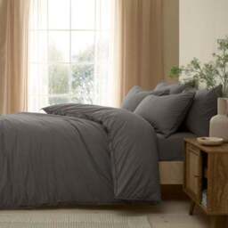 Soft Washed Cotton Duvet Cover & Pillowcase Set - thumbnail 5