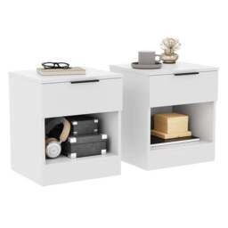Hayes Set of 2 1 Drawer Bedside Tables - thumbnail 6