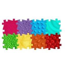 Muffik Rainbow Orthopaedic Sensory Play Mat Set of 8 - thumbnail 3