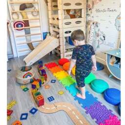 Muffik Rainbow Orthopaedic Sensory Play Mat Set of 8 - thumbnail 2