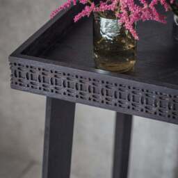 Baytown Boutique Bedside Table, Black - thumbnail 2