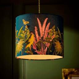 Tropical Paradise Embroidered Lamp Shade - thumbnail 2