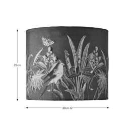 Tropical Paradise Embroidered Lamp Shade - thumbnail 4