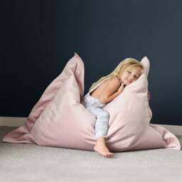 rucomfy Junior Squarbie Velvet Bean Bag - thumbnail 1