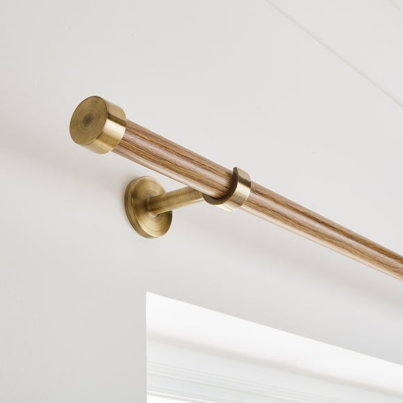 Trinity Wrapped Fixed Metal Eyelet Curtain Pole - image 1