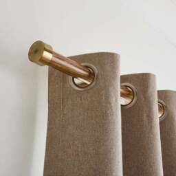 Trinity Wrapped Fixed Metal Eyelet Curtain Pole - thumbnail 3