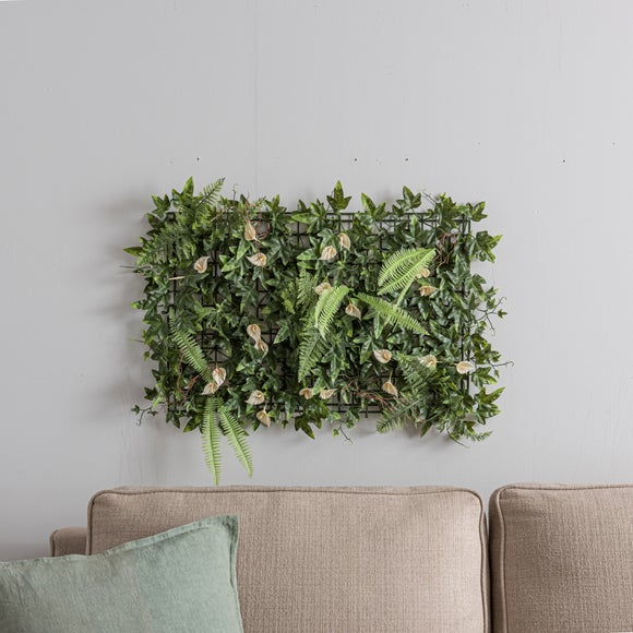 Artificial Lily and Mixed Foliage Flower Wall Panel - image 1