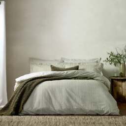 Yard Hebden Reversible 100% Cotton Duvet Cover & Pillowcase Set