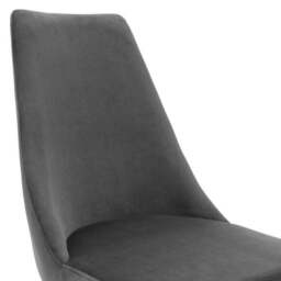 Vittoria Set of 2 Cantilever Dining Chairs, Velvet - thumbnail 5