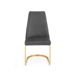 Vittoria Set of 2 Cantilever Dining Chairs, Velvet - thumbnail 4