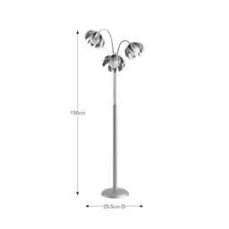 Alder Art Deco 3 Light Floor Lamp - thumbnail 5