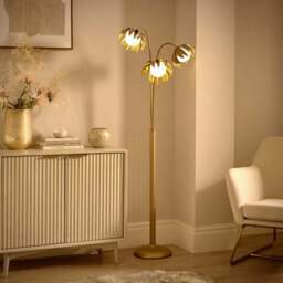 Alder Art Deco 3 Light Floor Lamp - thumbnail 2