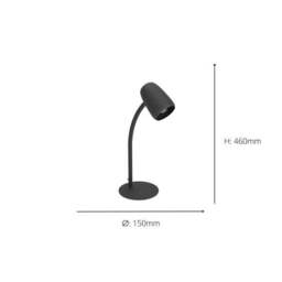 EGLO Carlo Modern Flexible Desk Lamp - thumbnail 4