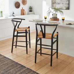 Lara Bar Stool, Beech Wood - thumbnail 2