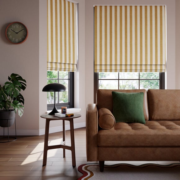 Elements Stripe Linen Look Made to Measure Roman Blind - image 1