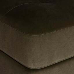 Max Velvet Square Storage Footstool - thumbnail 3