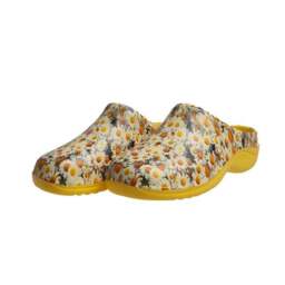 Backdoorshoes Women's Lemon Daisy Garden Clogs - thumbnail 3